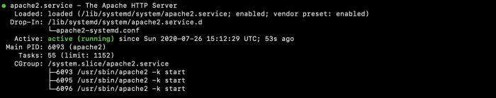 how to install apache on ubuntu | apache status check