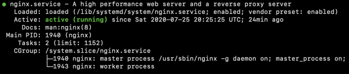 how to install nginx on ubuntu | check status