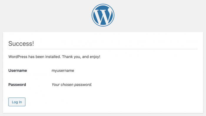 WordPress on Ubuntu | Website installed