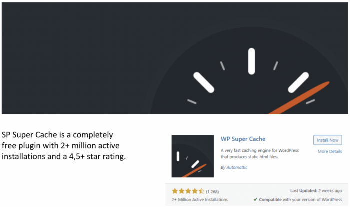 WP Super Cache Plugin