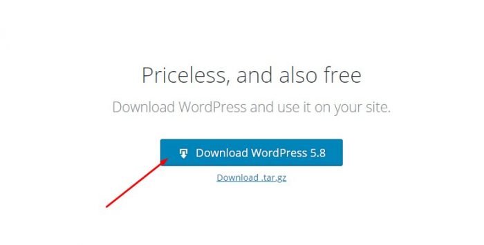 Downloading WordPress