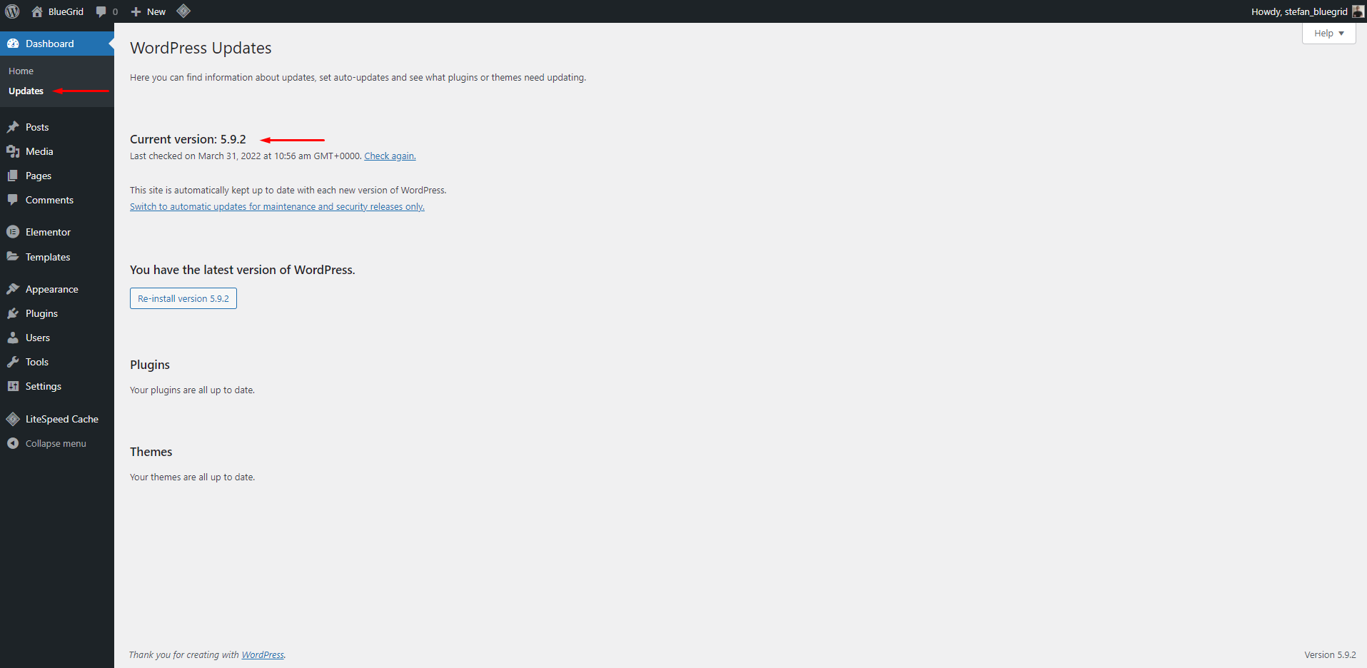 How to check the WordPress version?