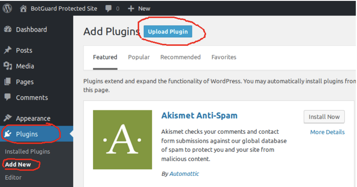 botguard- upload plugin