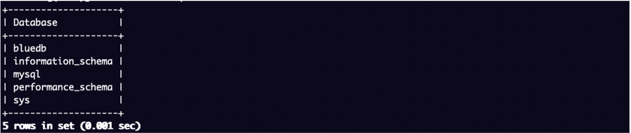 MariaDB [(none)]> show databases;